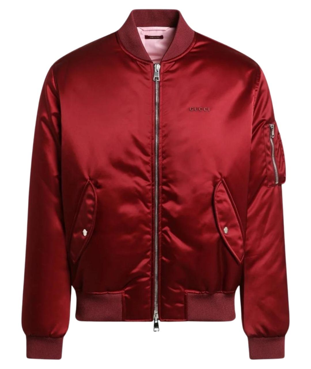 GUCCI Красная полиамидовая куртка, фото 1