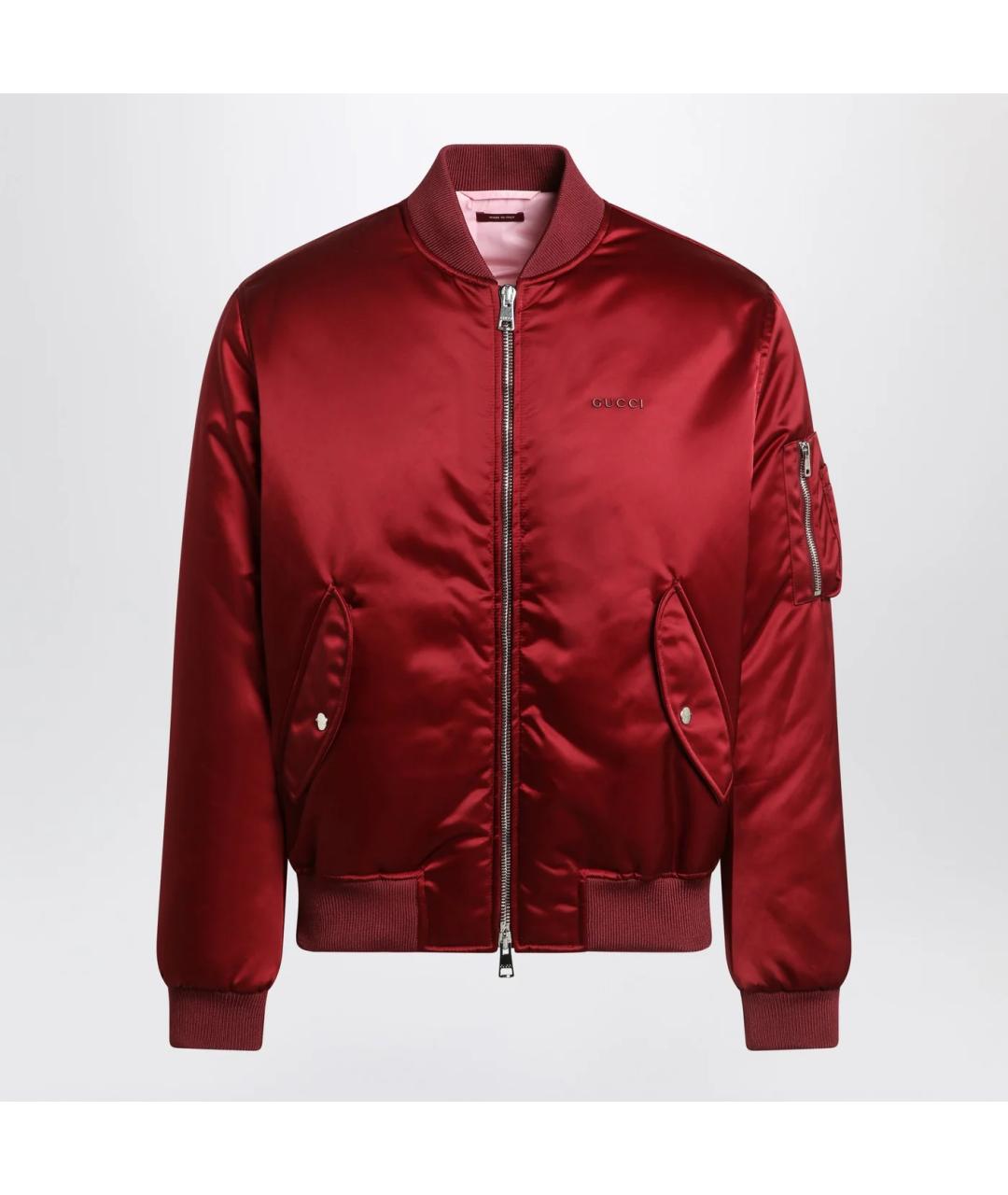 GUCCI Красная полиамидовая куртка, фото 3