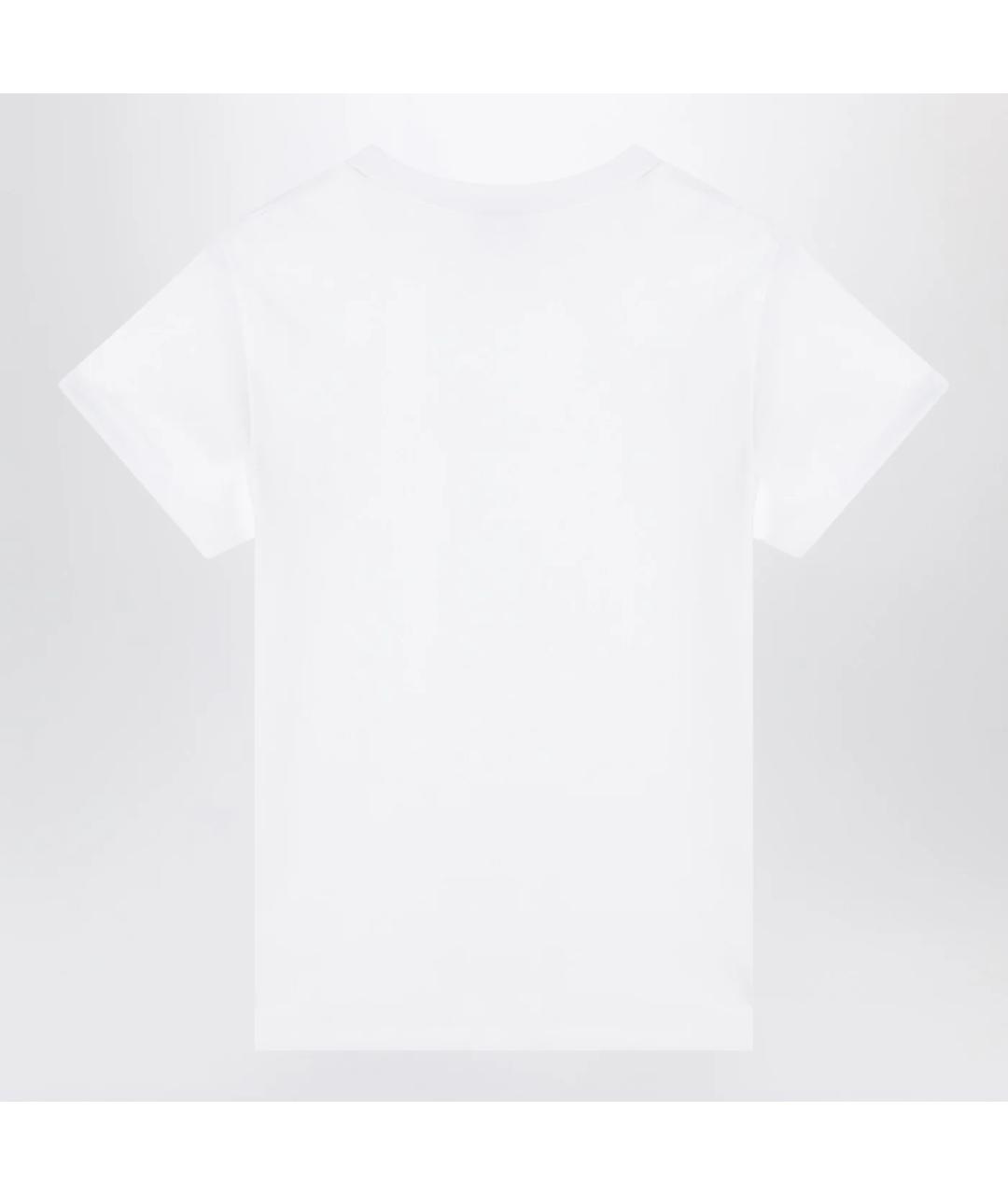 ALEXANDER MCQUEEN Белая хлопковая футболка, фото 2