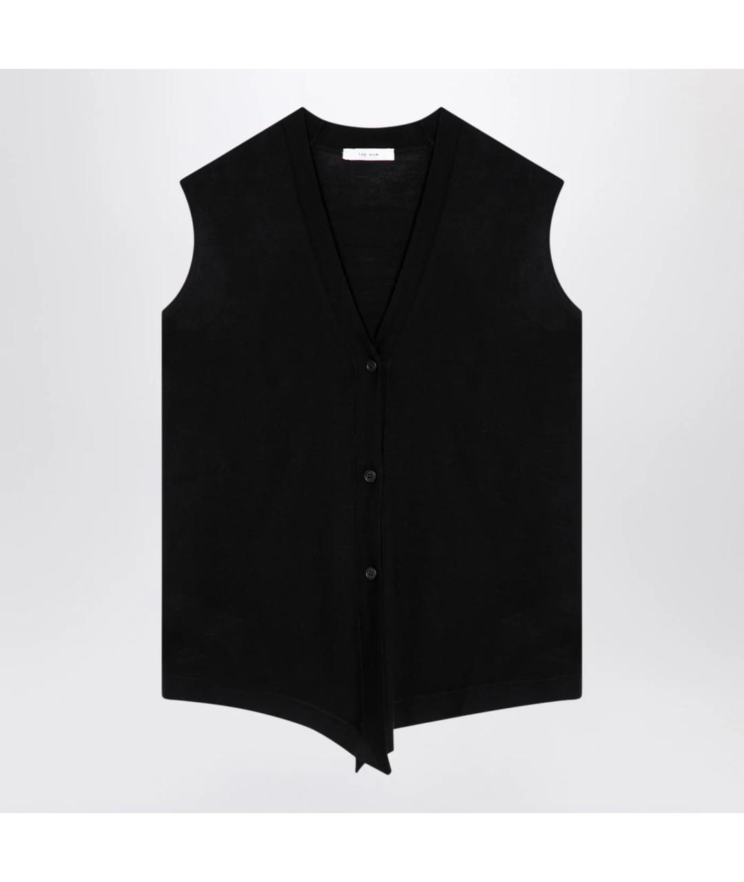 THE ROW Черная шерстяная жилетка, фото 3