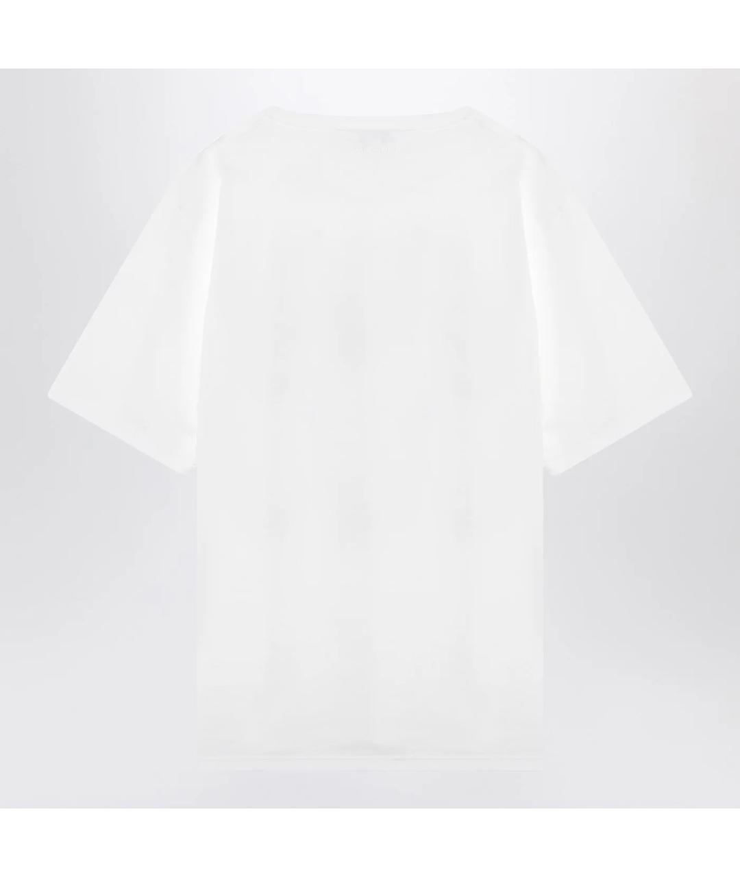 ALEXANDER MCQUEEN Белая хлопковая футболка, фото 2