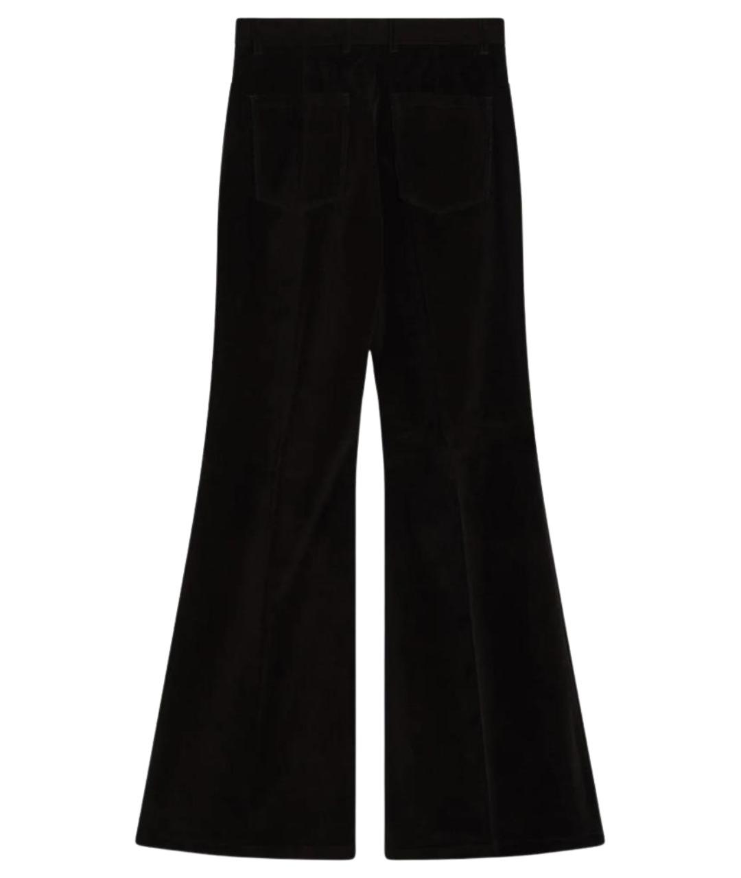 FERRAGAMO Коричневые хлопковые прямые брюки, фото 2