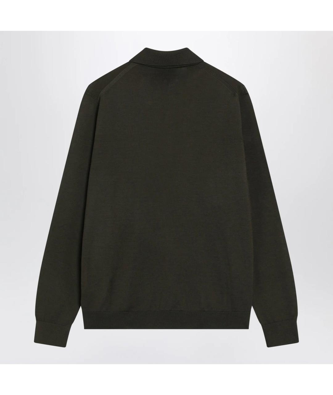 PRADA Зеленый шерстяной джемпер / свитер, фото 2