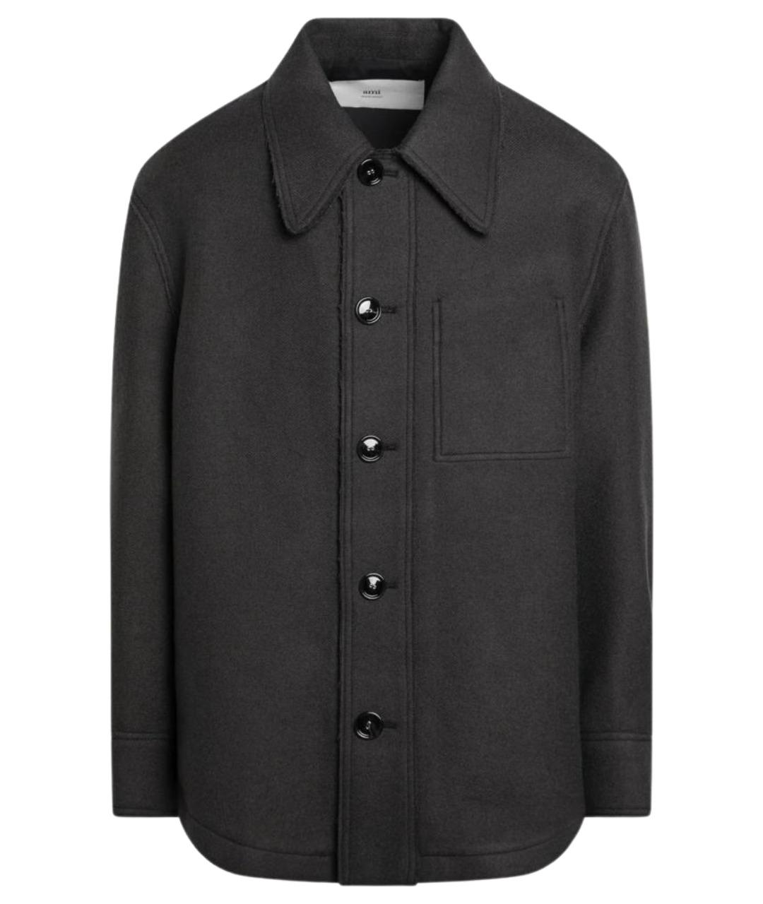 Ami Paris Антрацитовая шерстяная куртка, фото 1