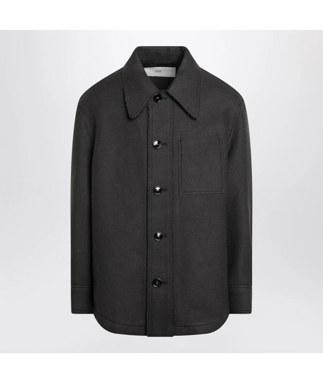 Ami Paris Антрацитовая шерстяная куртка, фото 3