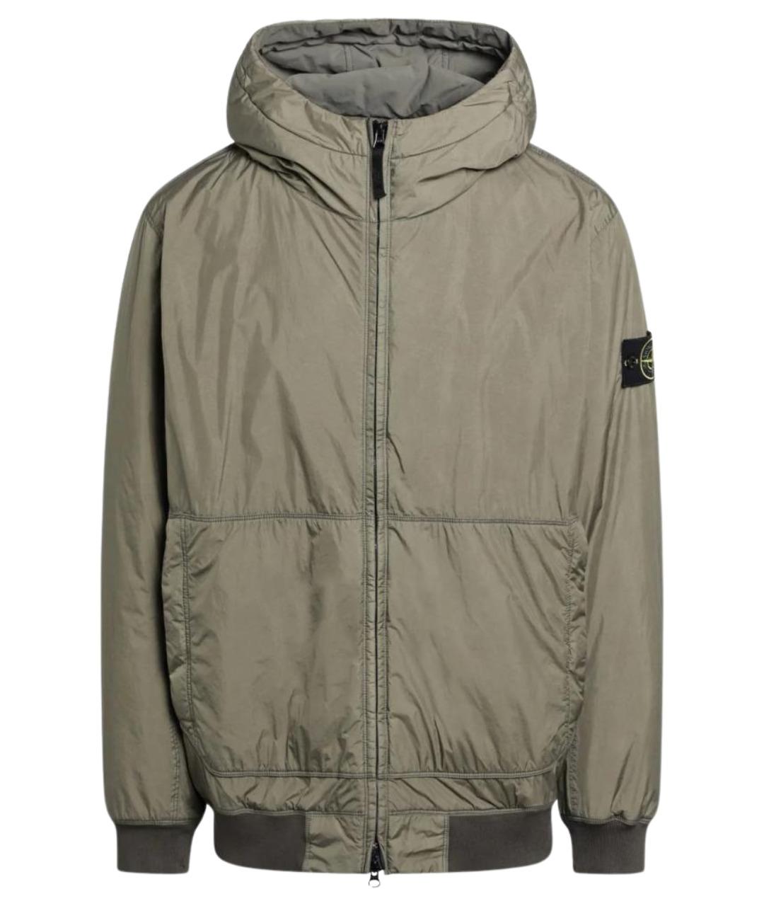 STONE ISLAND Зеленая полиамидовая куртка, фото 1