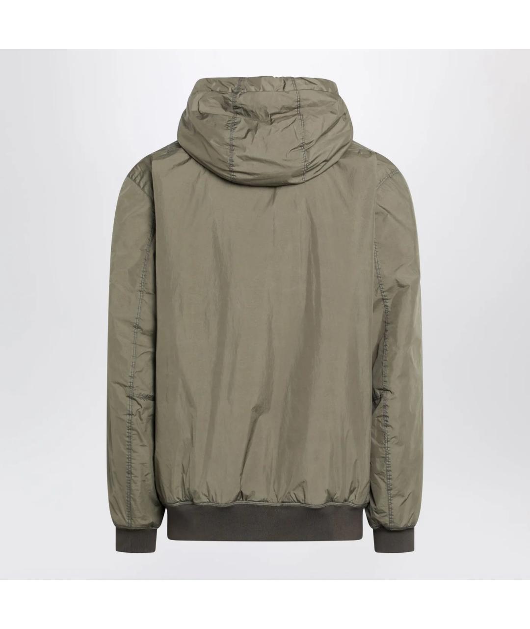 STONE ISLAND Зеленая полиамидовая куртка, фото 2