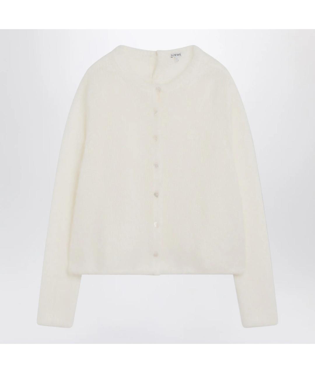 LOEWE Белый шерстяной кардиган, фото 3