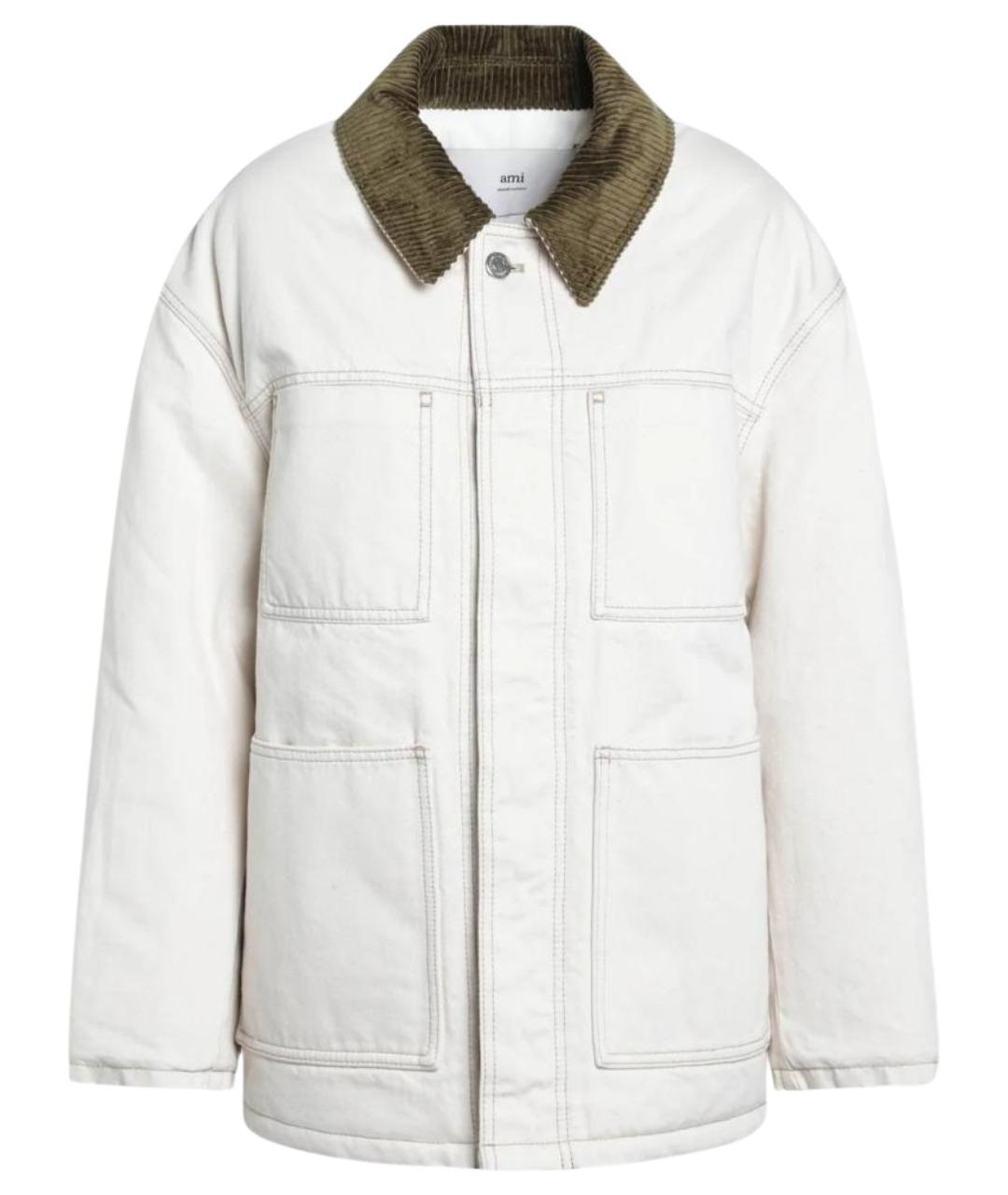 Ami Paris Белая хлопковая куртка, фото 1