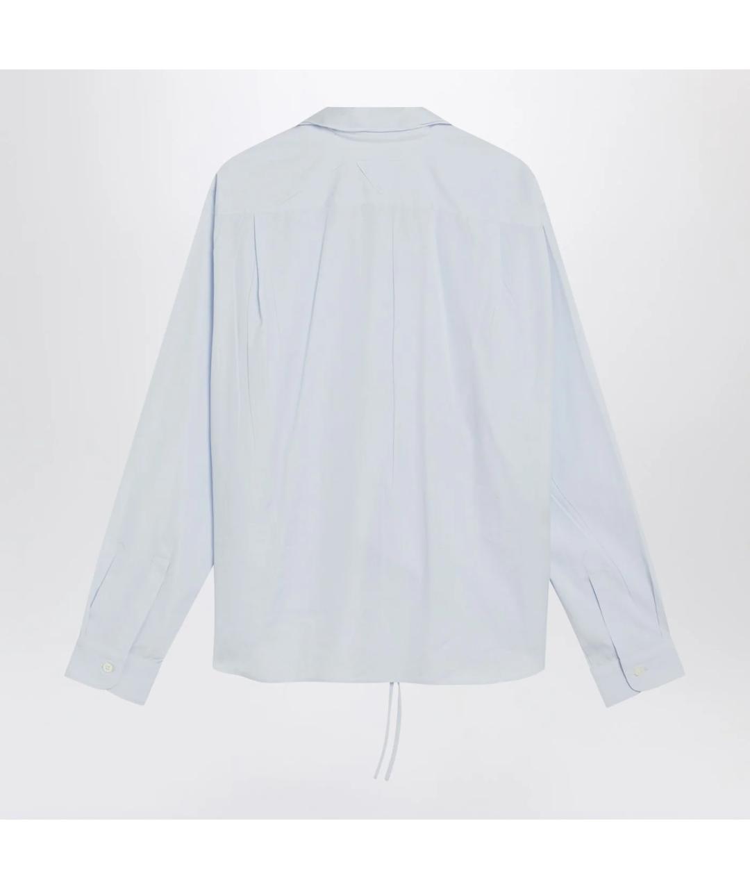 PRADA Голубая хлопковая рубашка, фото 2