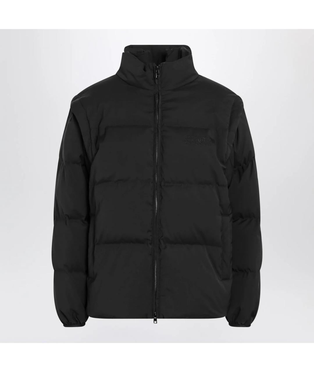 MM6 MAISON MARGIELA Черный полиэстеровый пуховик, фото 3