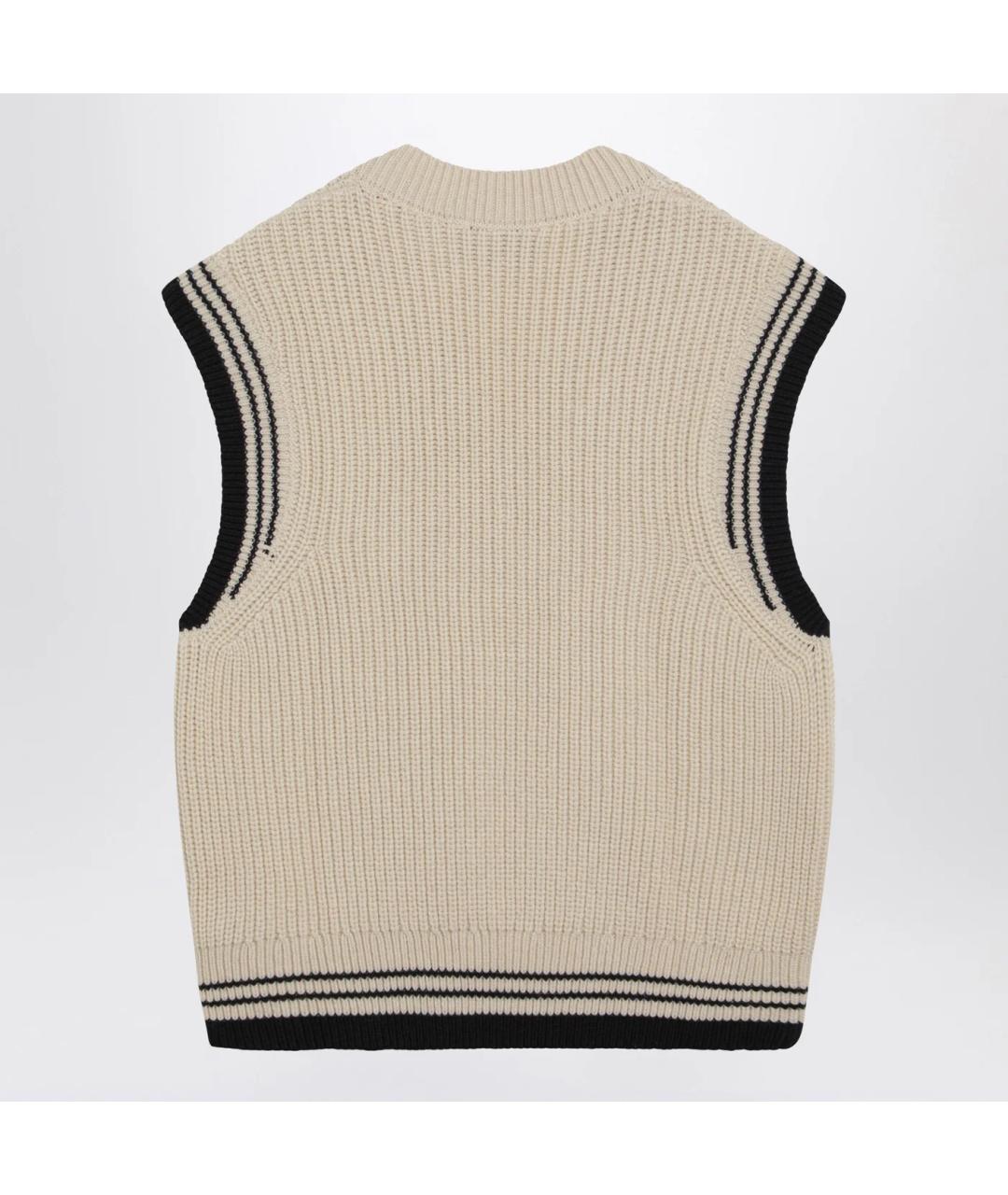 Ami Paris Бежевая шерстяная жилетка, фото 2