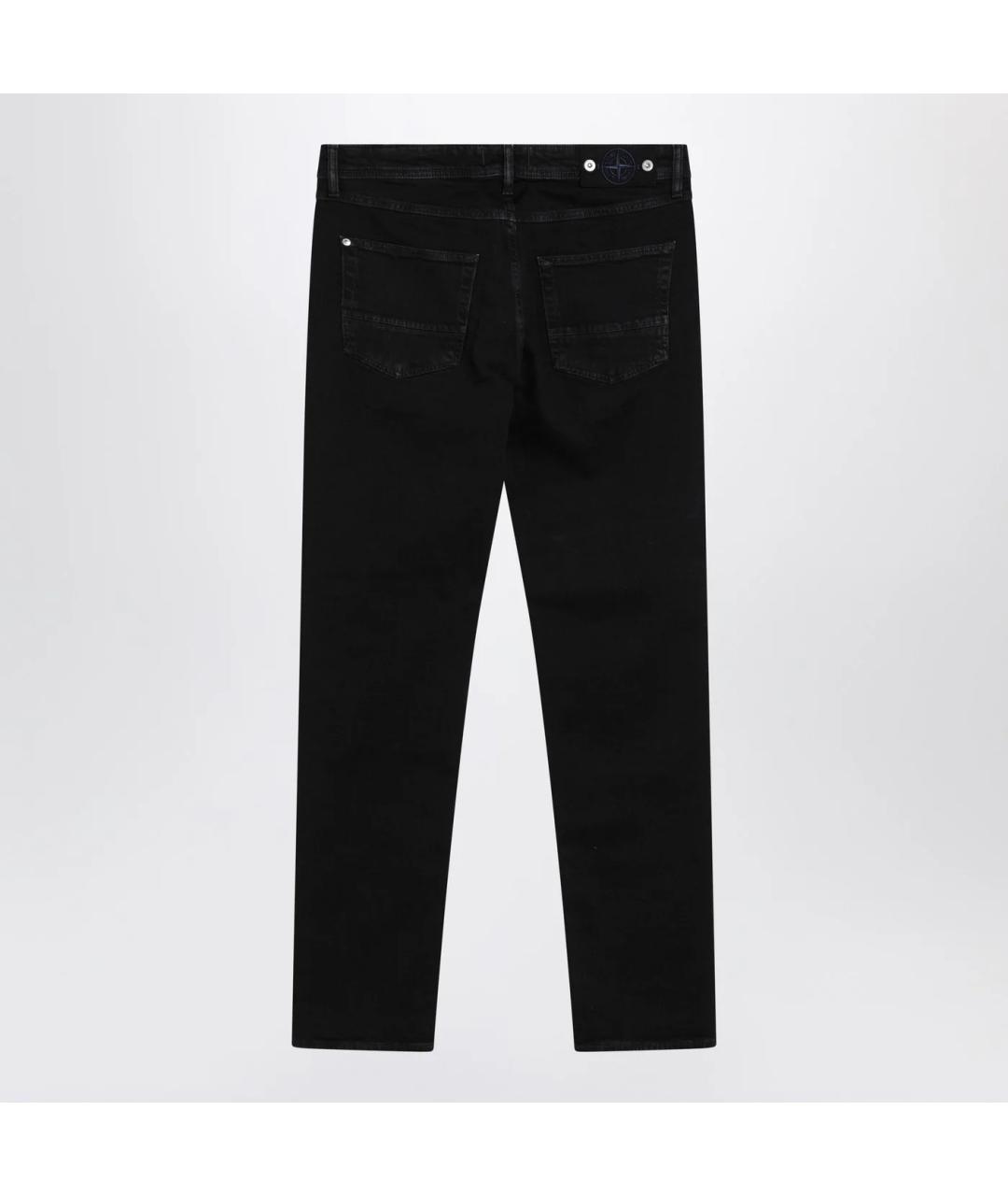 STONE ISLAND Черные деним повседневные брюки, фото 2
