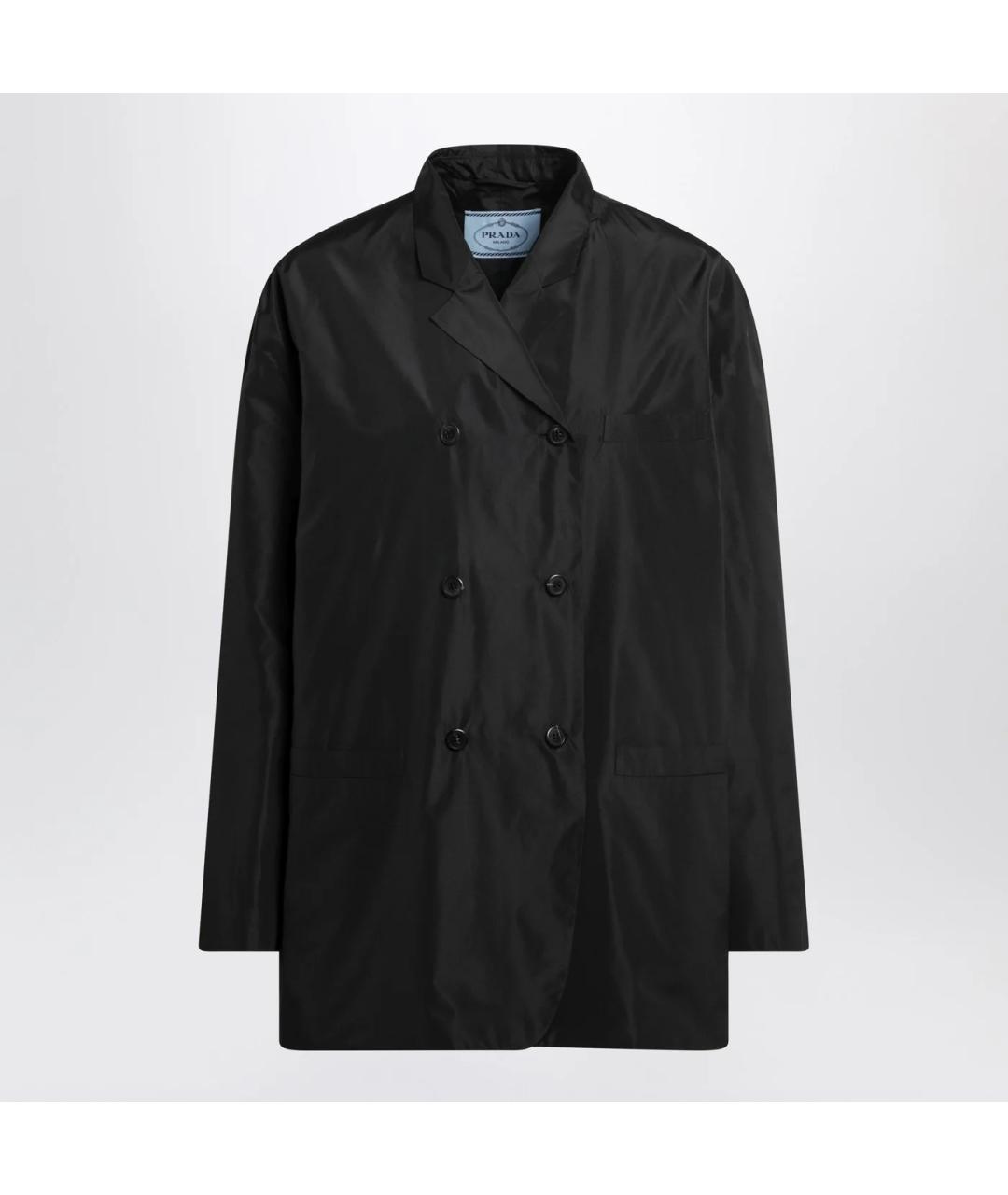 PRADA Черная шелковая куртка, фото 3