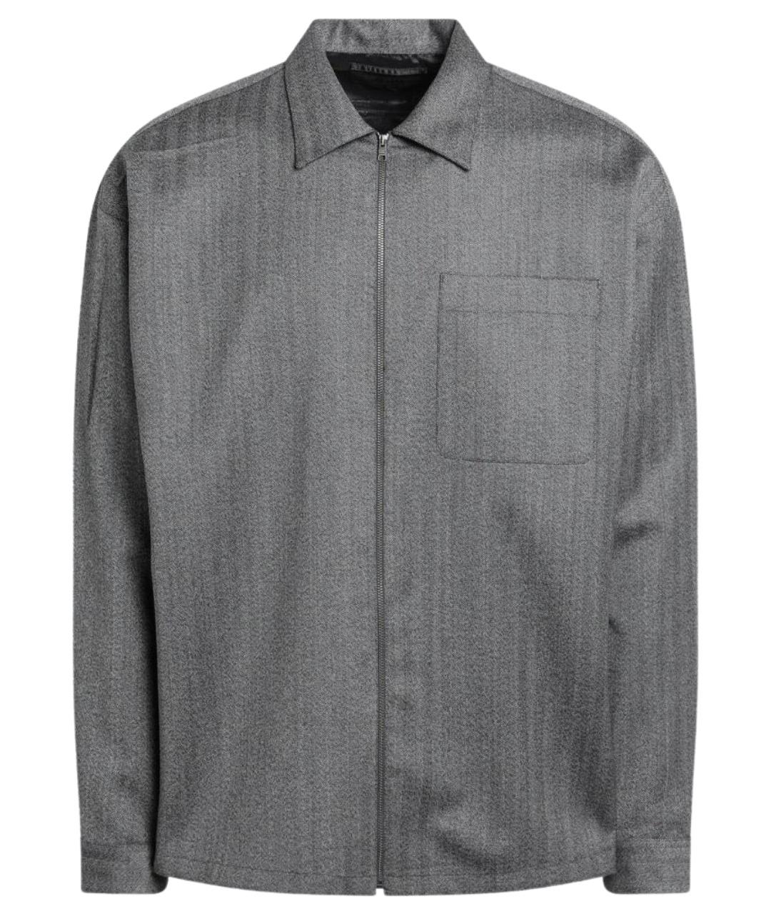 PRADA Серая шерстяная куртка, фото 1