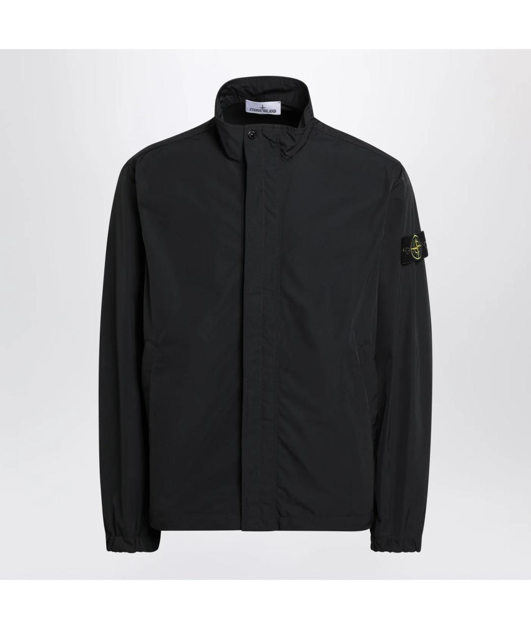 STONE ISLAND Черная полиамидовая куртка, фото 3