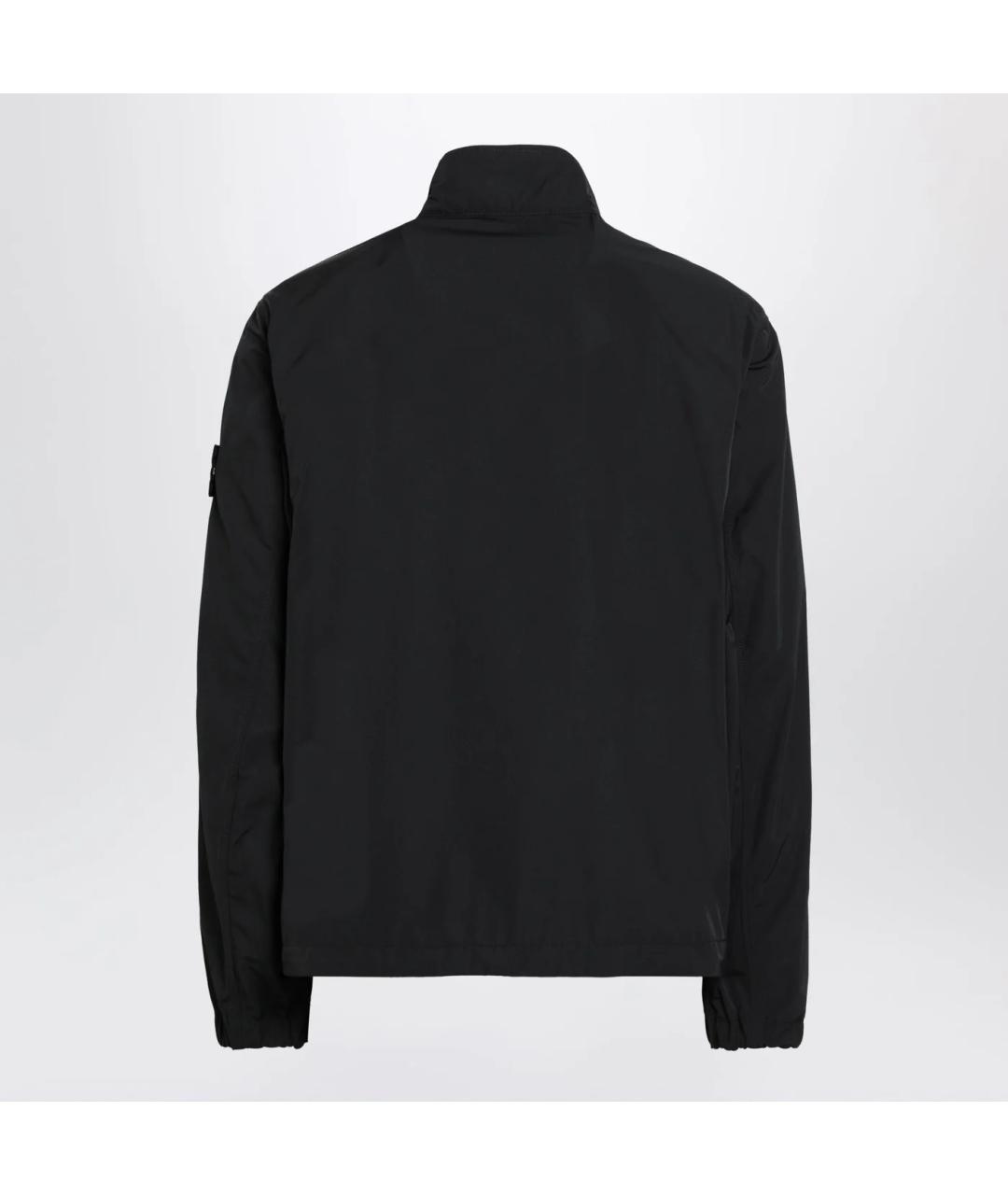 STONE ISLAND Черная полиамидовая куртка, фото 2