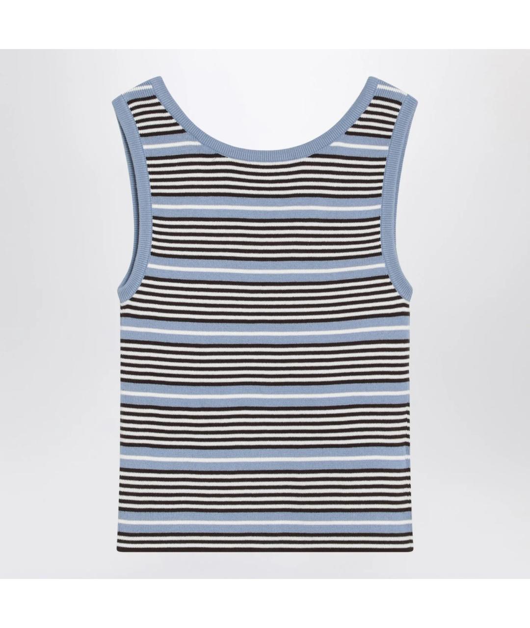 PRADA Голубая хлопковая майка, фото 2