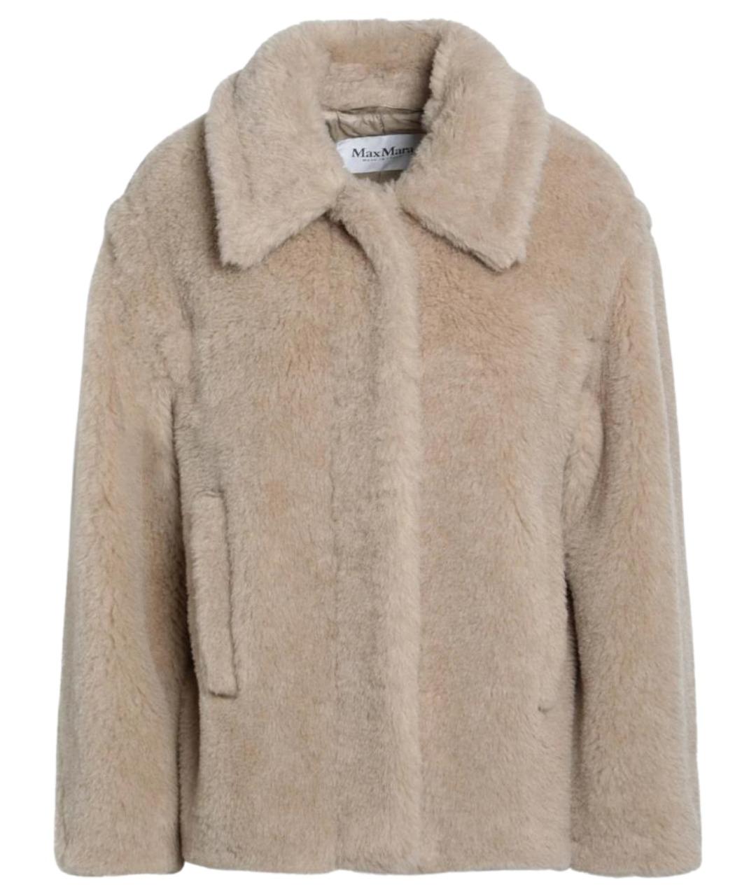 MAX MARA Бежевое шерстяное пальто, фото 1