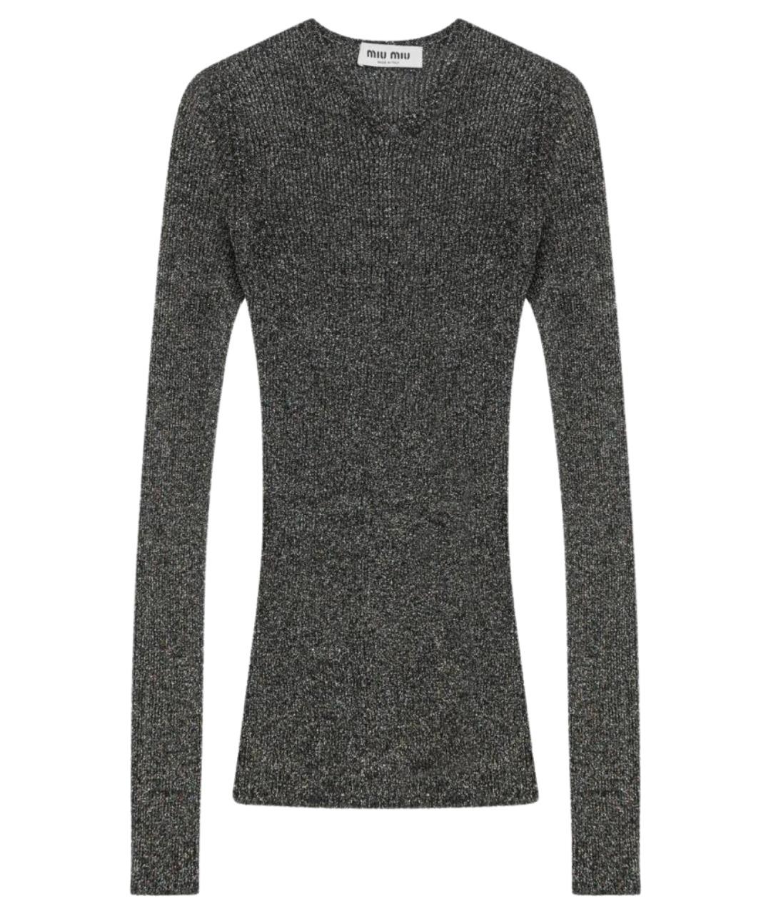 MIU MIU Мульти вискозный джемпер / свитер, фото 1