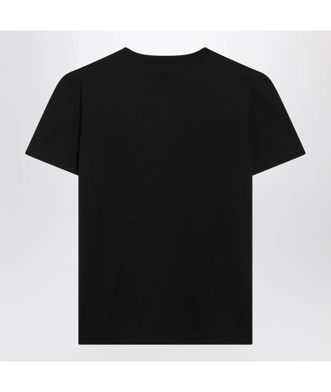 DOLCE&GABBANA Черная хлопковая футболка, фото 2
