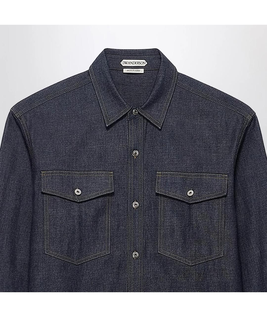 J.W.ANDERSON Синяя хлопковая рубашка, фото 2