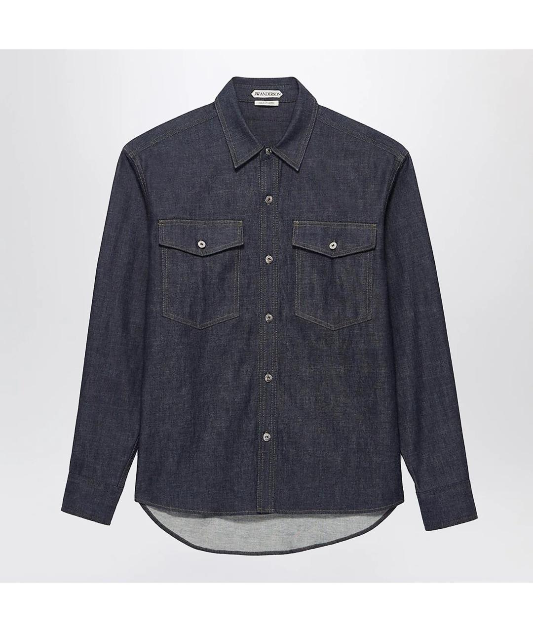 J.W.ANDERSON Синяя хлопковая рубашка, фото 3