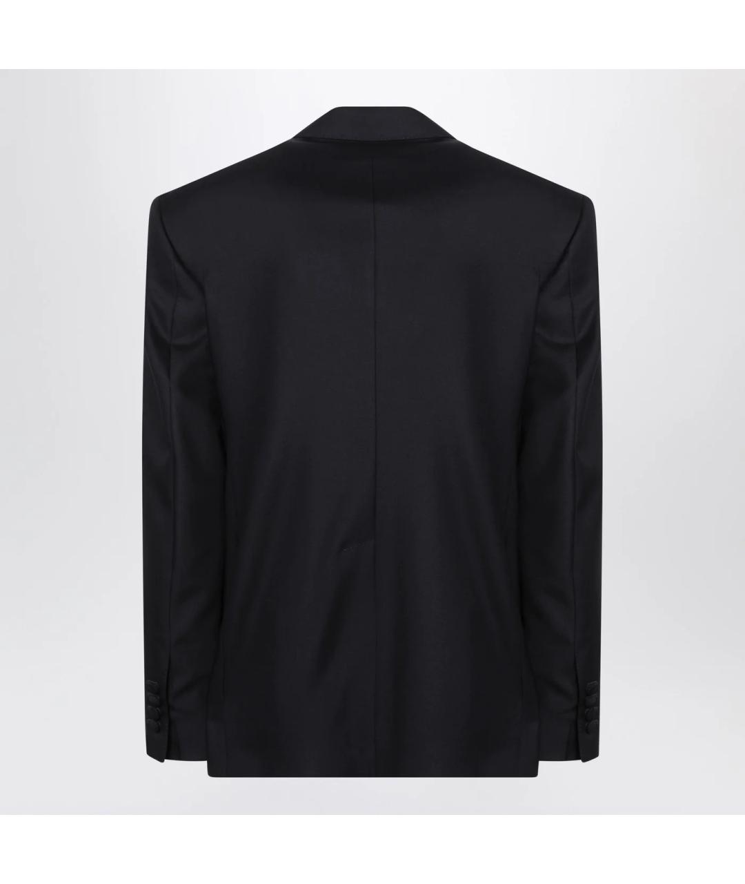 DOLCE&GABBANA Темно-синий шерстяной пиджак, фото 2