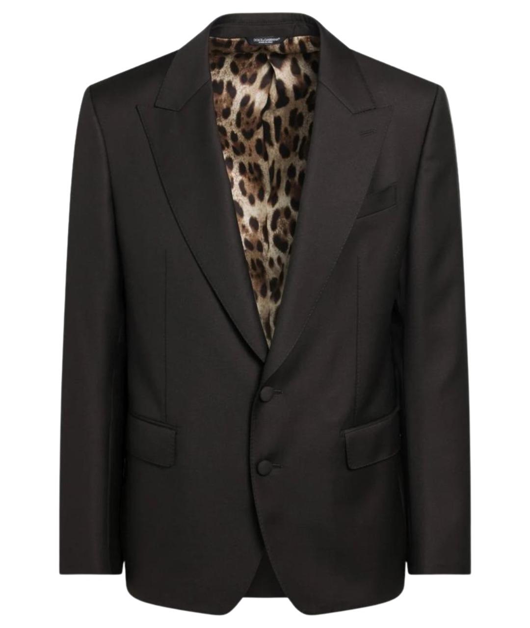 DOLCE&GABBANA Коричневый шерстяной пиджак, фото 1