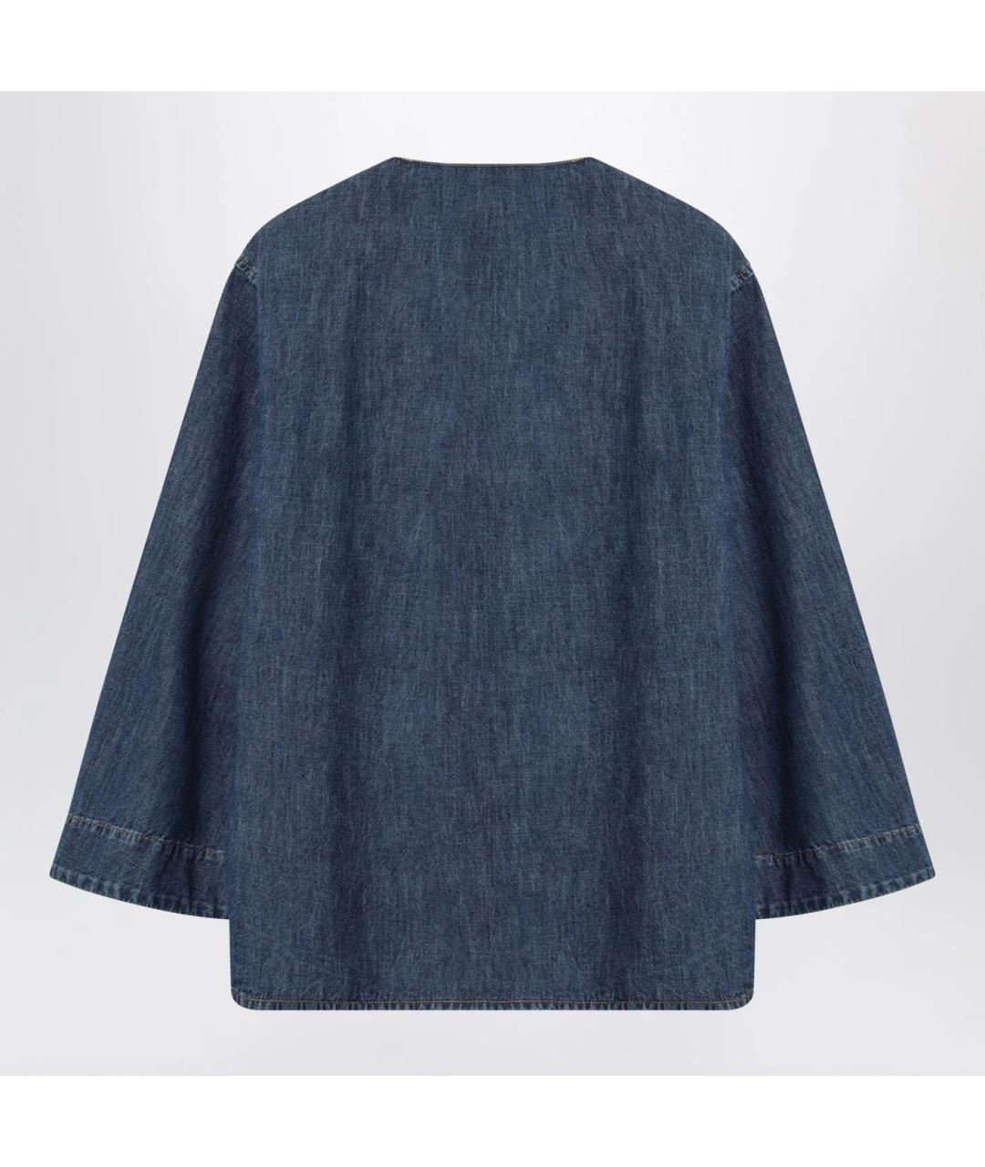 VALENTINO Синяя хлопковая рубашка, фото 2