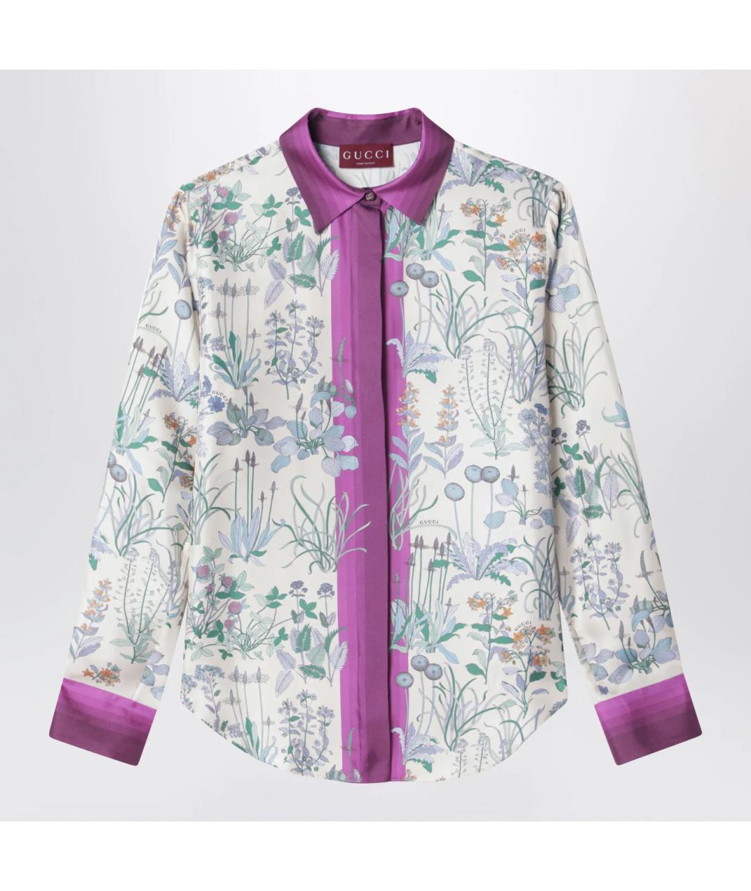 GUCCI Мульти шелковая рубашка, фото 3