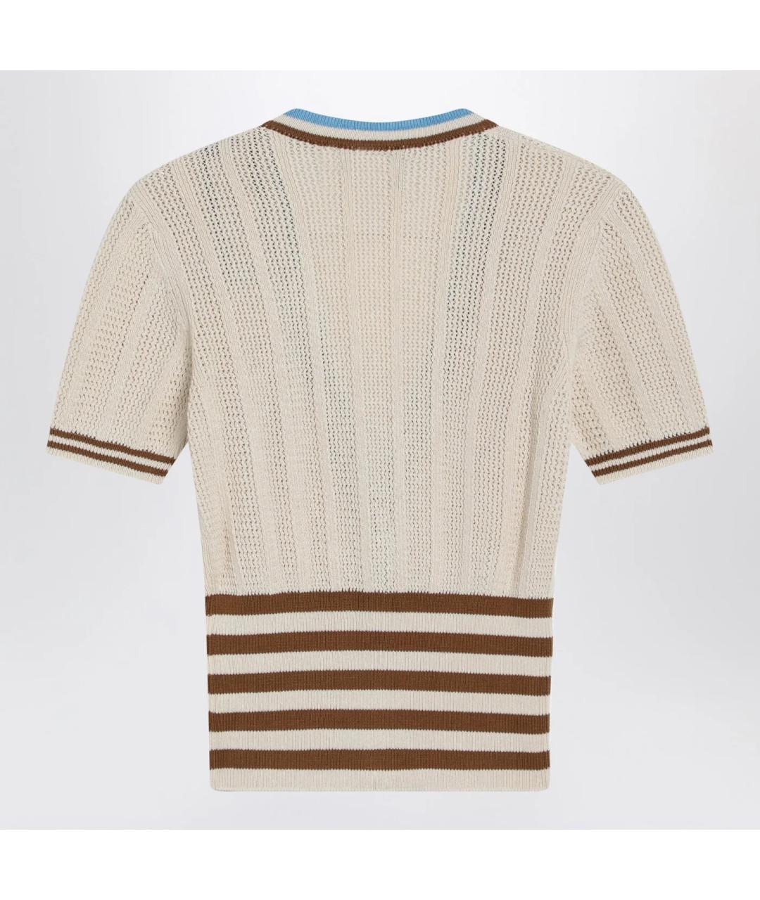 VALENTINO Бежевый хлопковый кардиган, фото 2