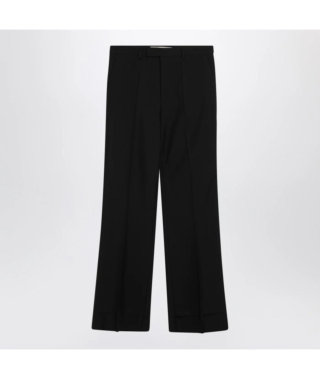 VALENTINO Черные шерстяные классические брюки, фото 3