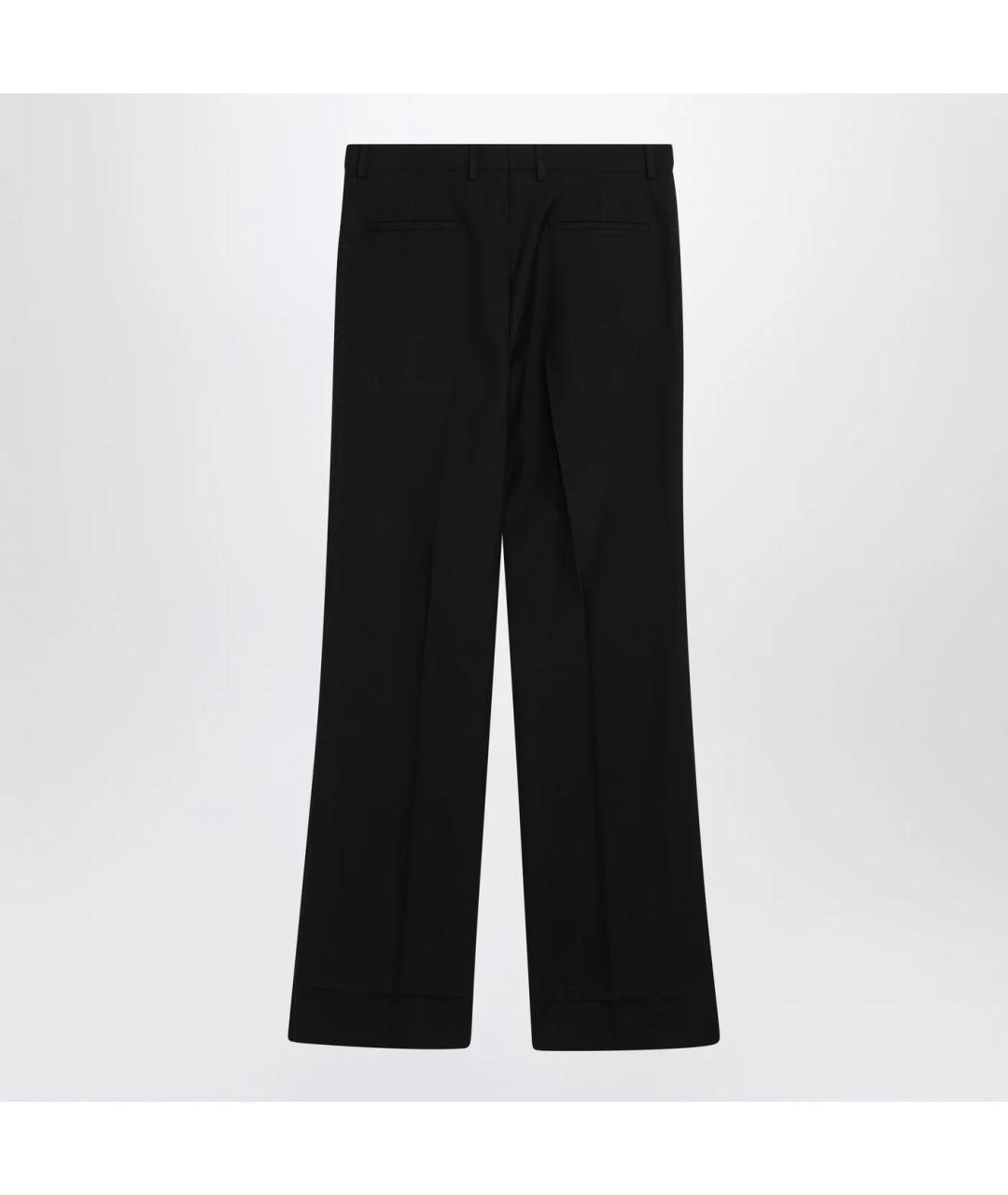 VALENTINO Черные шерстяные классические брюки, фото 2