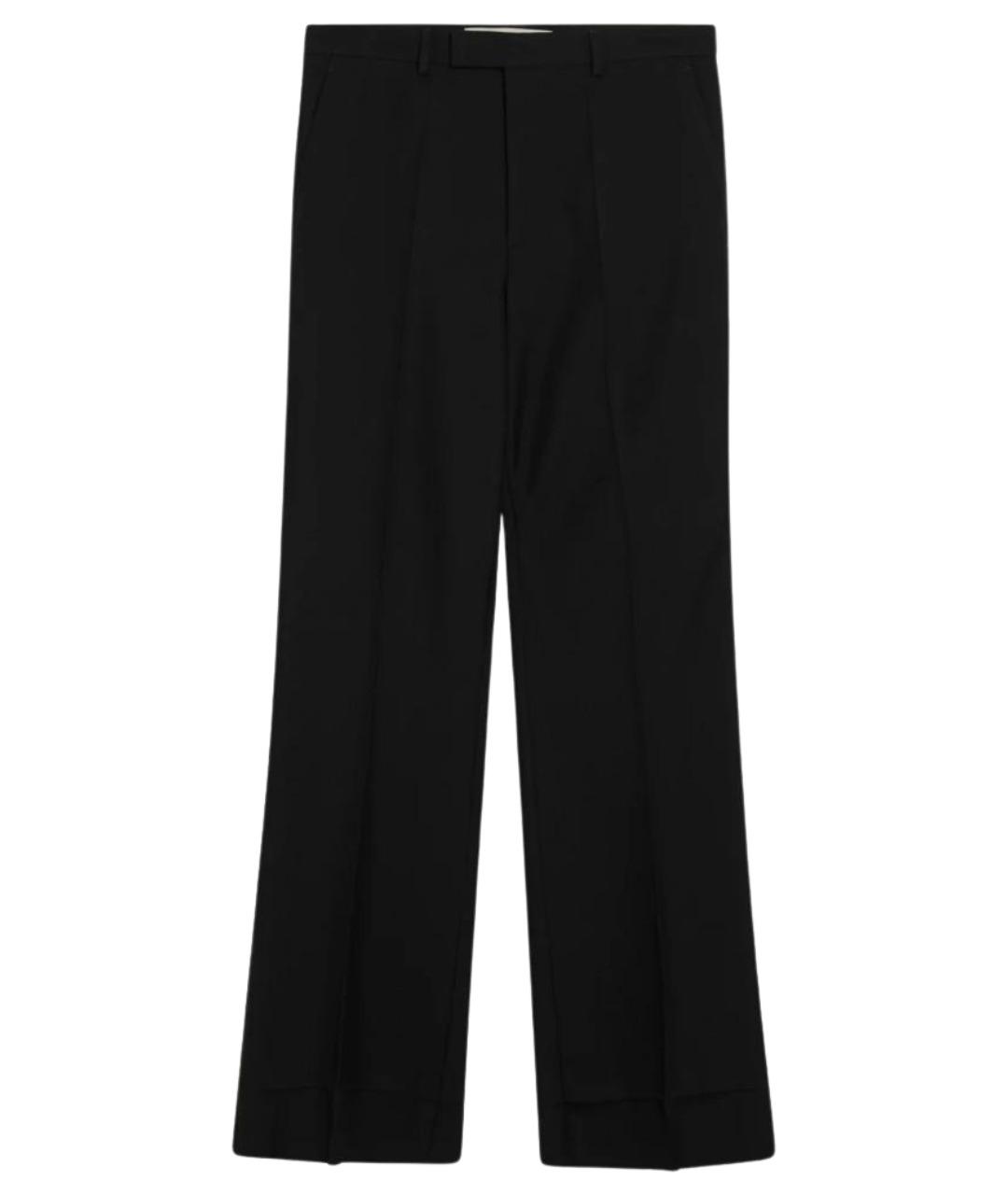 VALENTINO Черные шерстяные классические брюки, фото 1