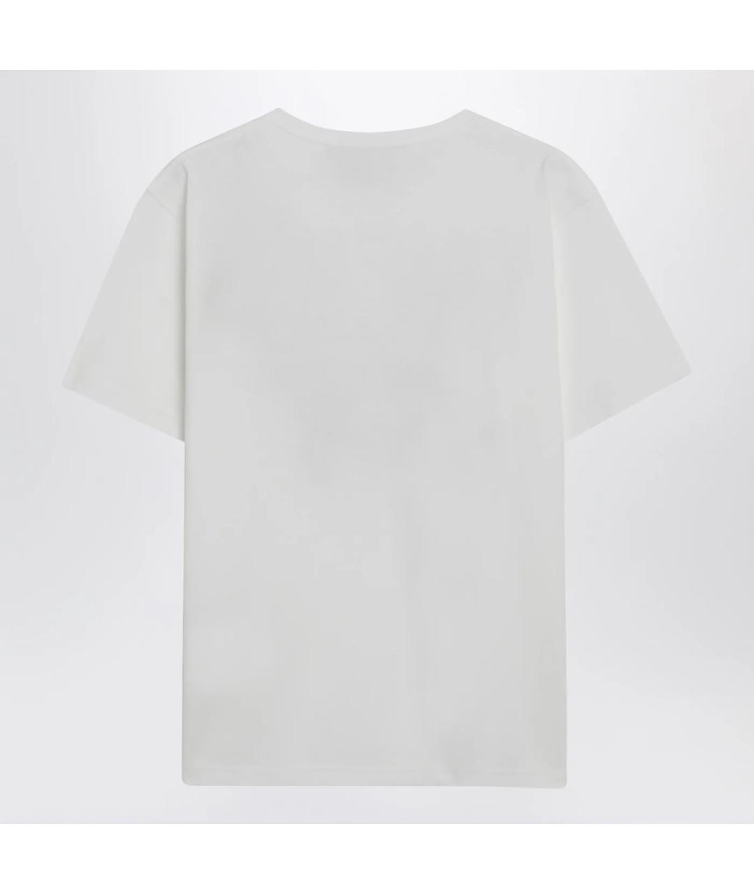 VALENTINO Белая хлопковая футболка, фото 2