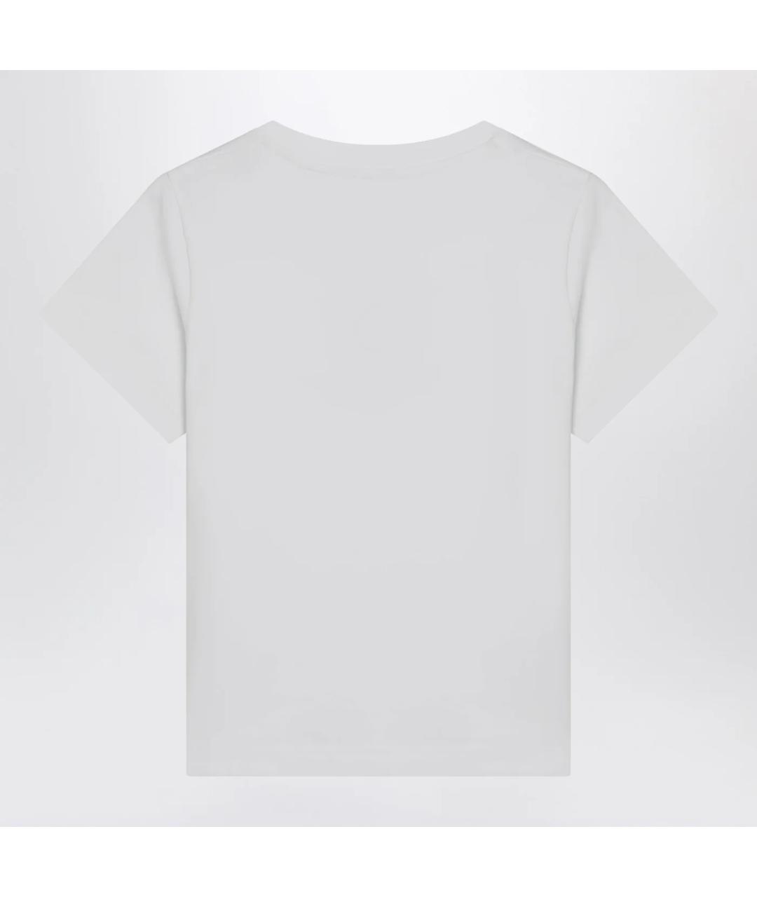 MONCLER Белая хлопковая футболка, фото 2