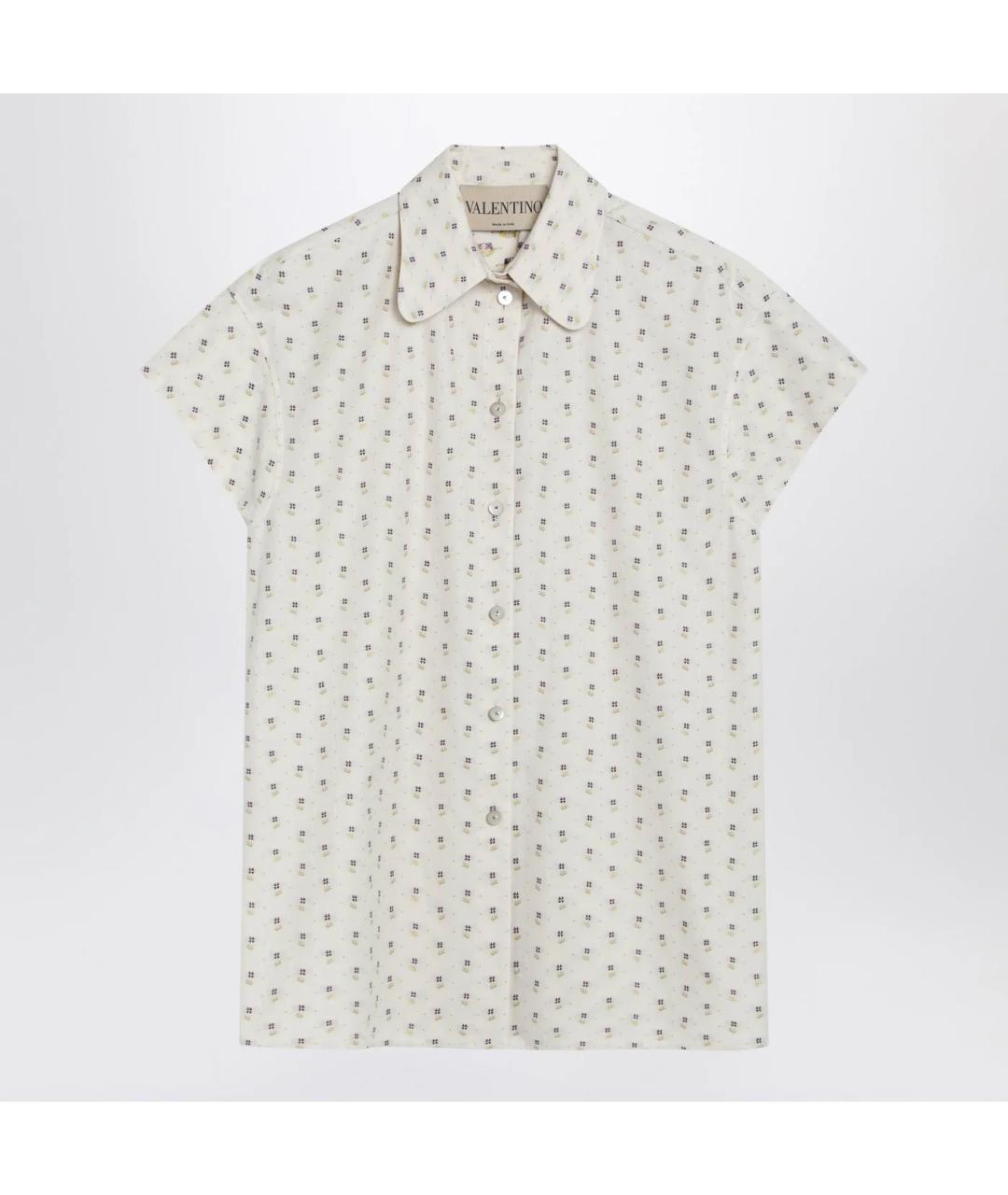VALENTINO Бежевая хлопковая рубашка, фото 3