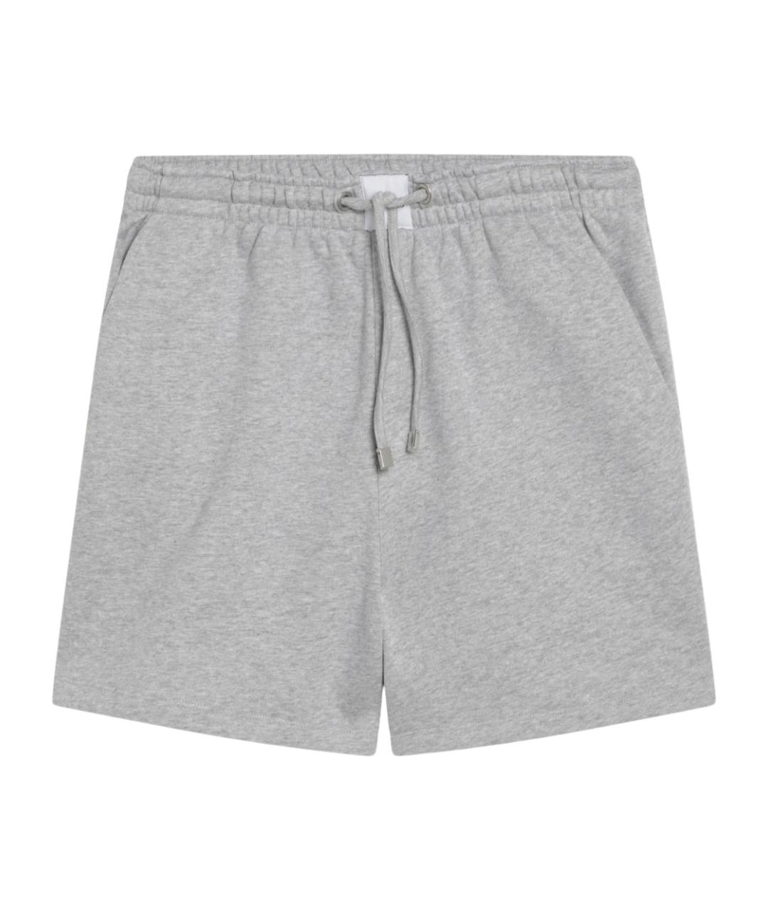 THE ATTICO Серые хлопковые шорты, фото 1