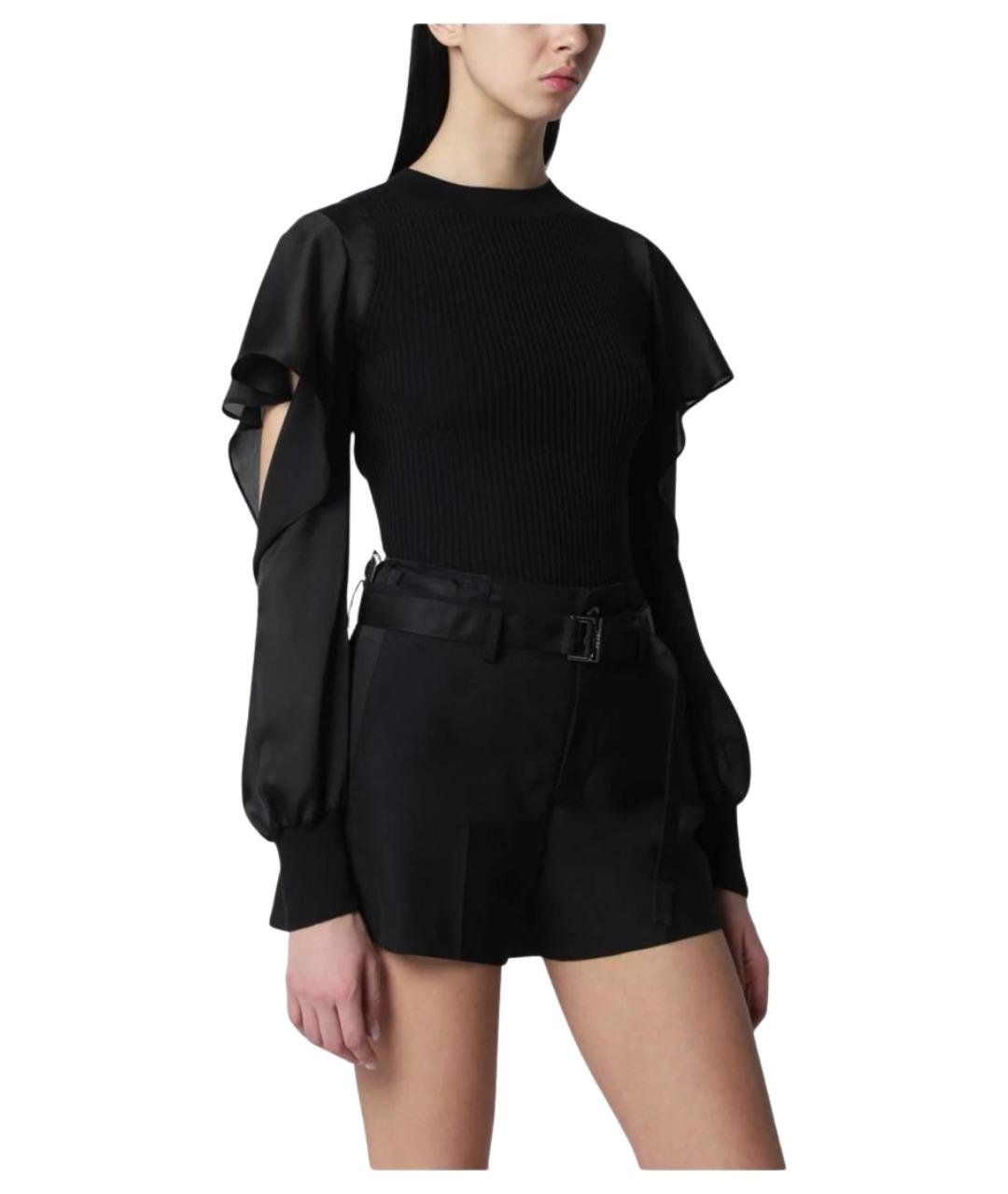 SACAI Черная хлопковая рубашка, фото 1