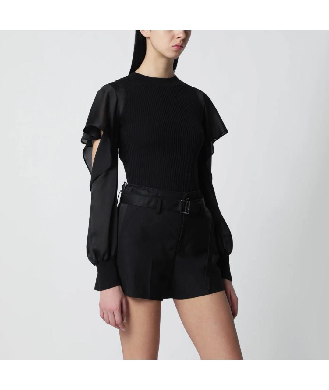 SACAI Черная хлопковая рубашка, фото 3