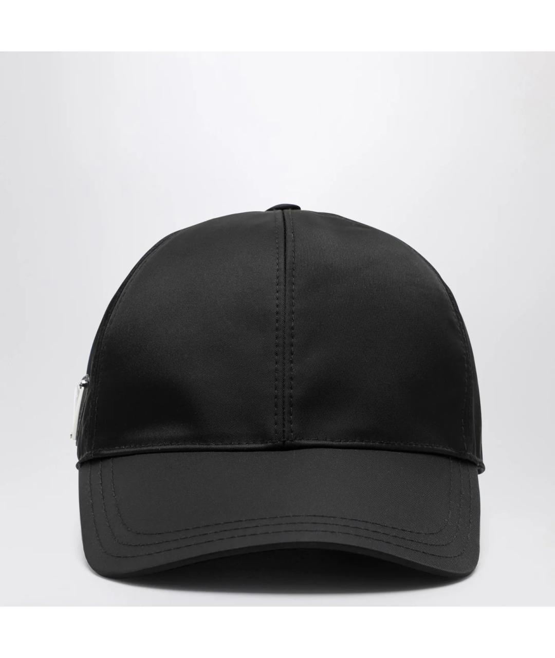 PRADA Черная синтетическая кепка/бейсболка, фото 3