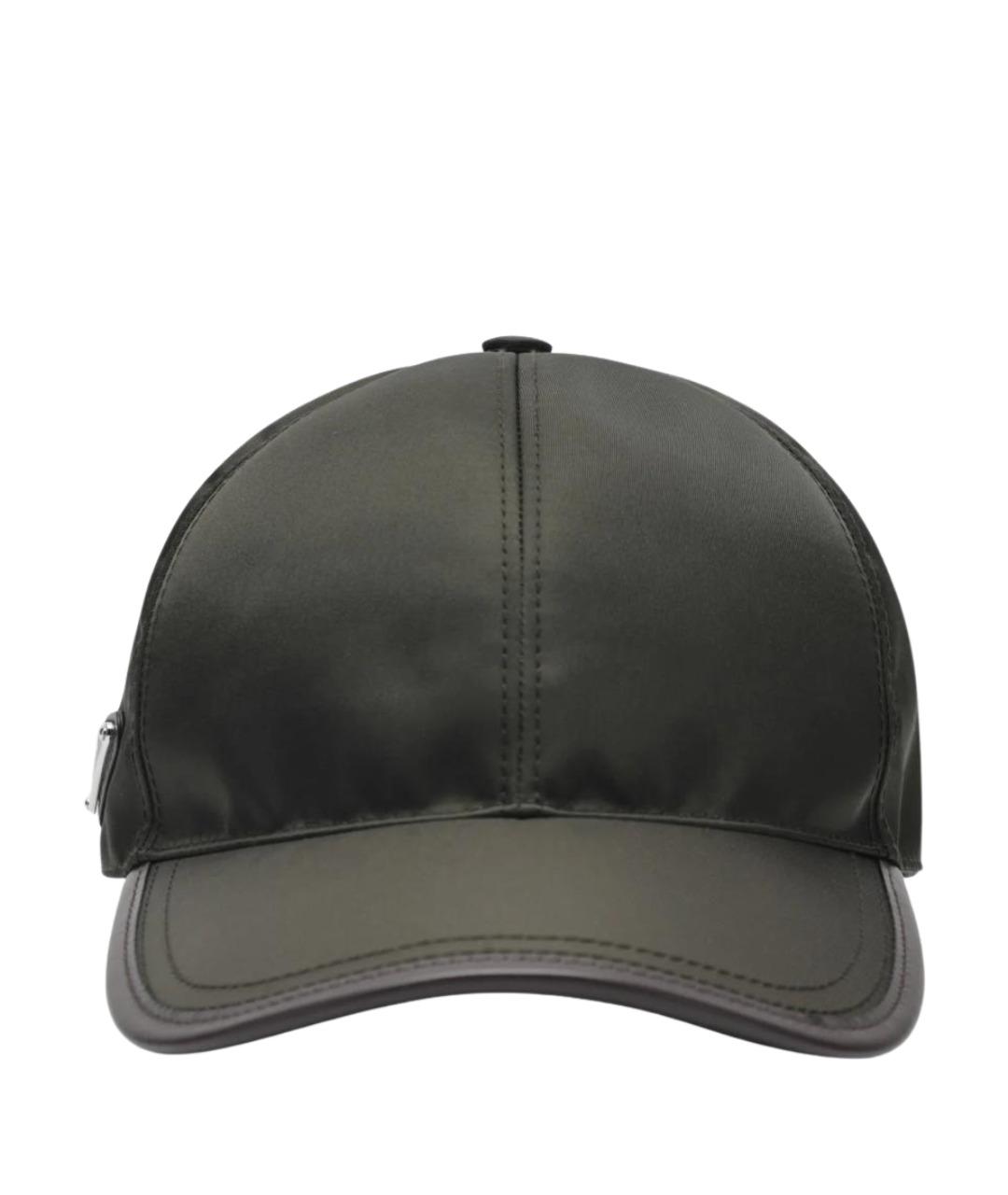 PRADA Зеленая синтетическая кепка/бейсболка, фото 1