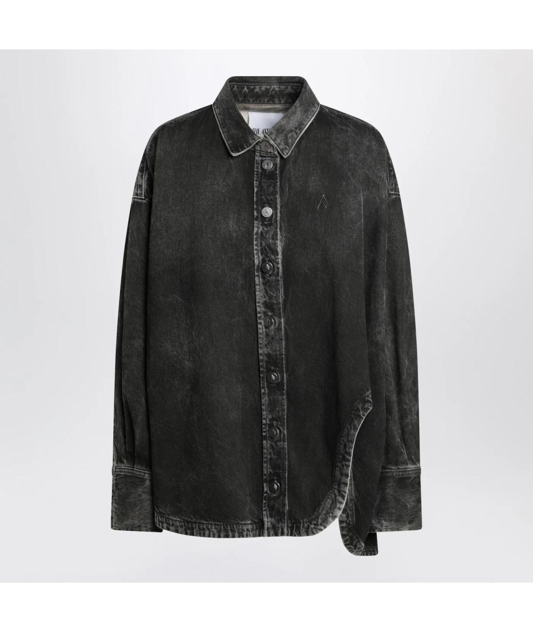 THE ATTICO Черная хлопковая рубашка, фото 3