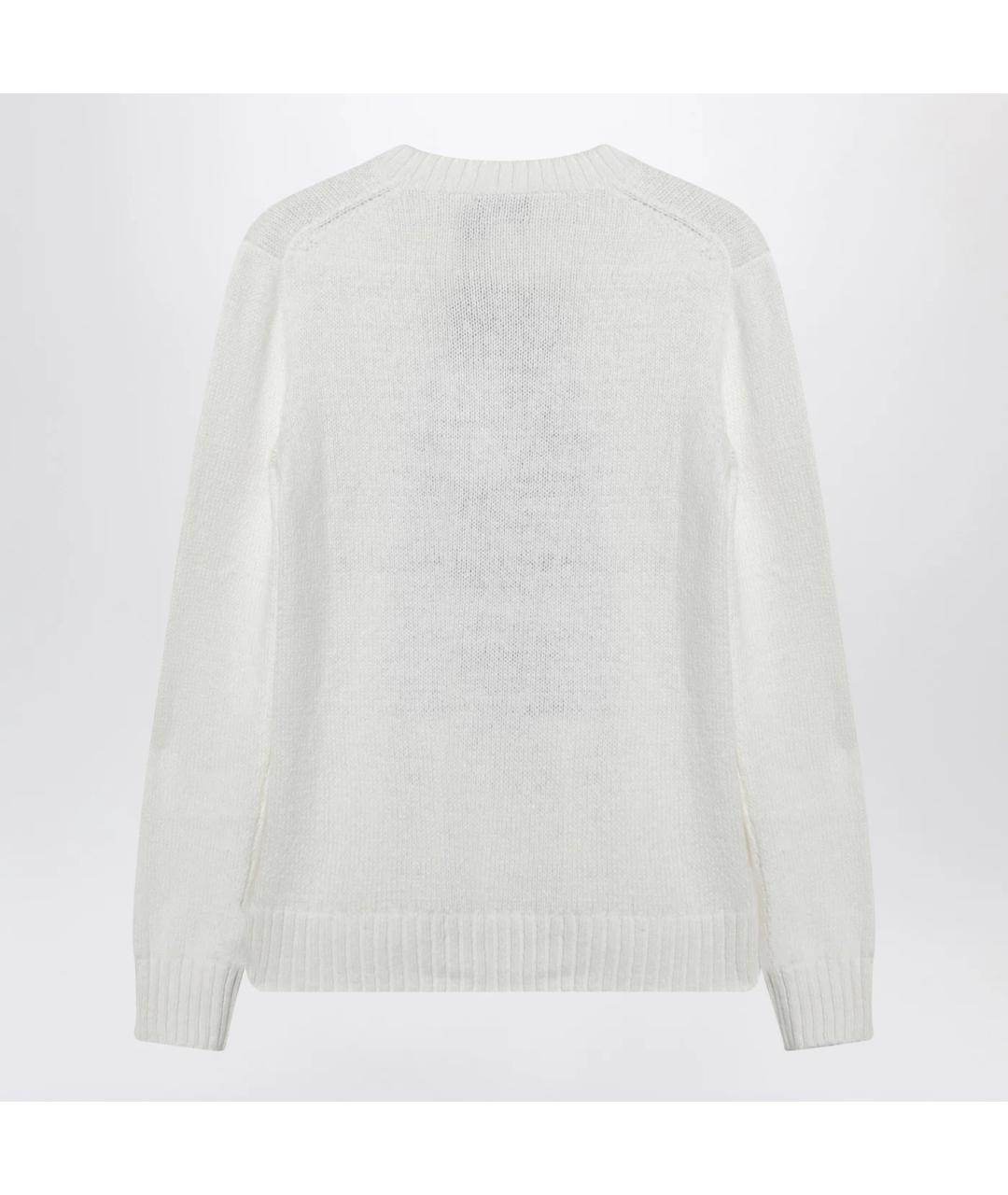 POLO RALPH LAUREN Белый хлопковый джемпер / свитер, фото 2