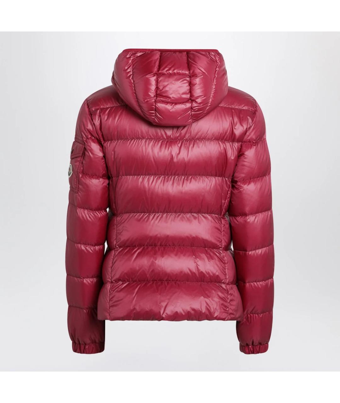 MONCLER Красный полиамидовый пуховик, фото 2