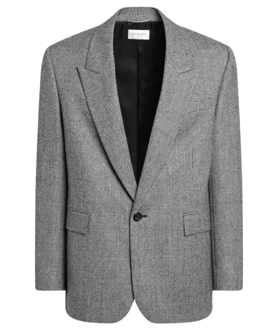 SAINT LAURENT Мульти шерстяной пиджак, фото 1