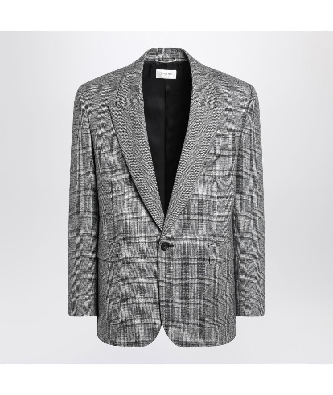 SAINT LAURENT Мульти шерстяной пиджак, фото 3