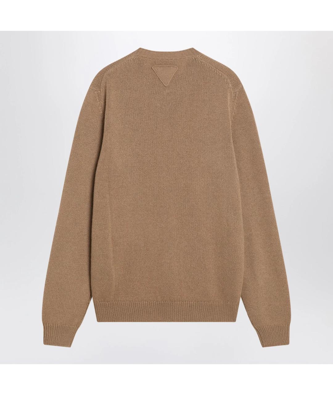 PRADA Коричневый кашемировый кардиган, фото 2