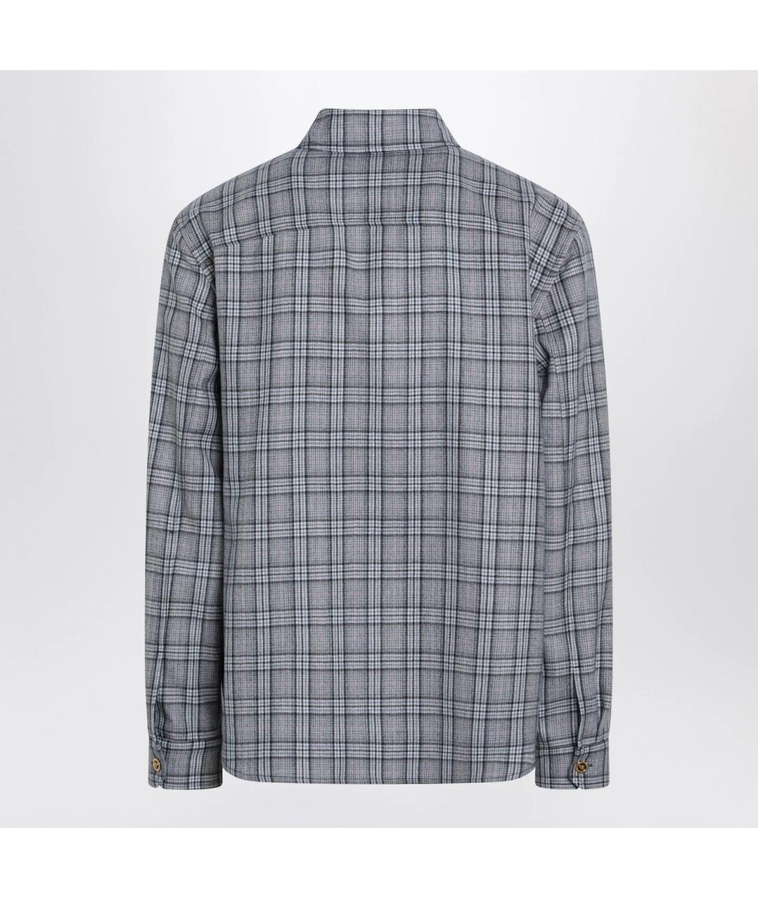 VERSACE Мульти шерстяная кэжуал рубашка, фото 2